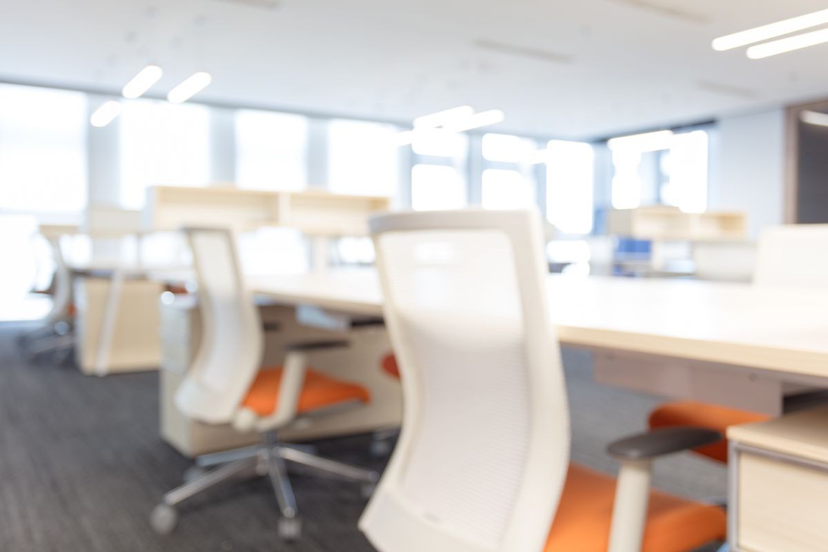 Empty blur Interior Of Modern Design Office